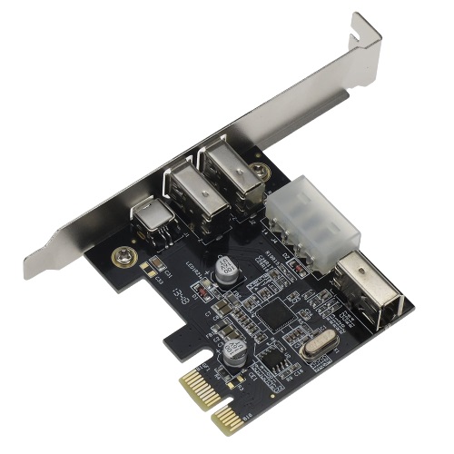 SEDNA PCIe- PCI EXpress 3+1 Ports 1394A Firewire Adapter